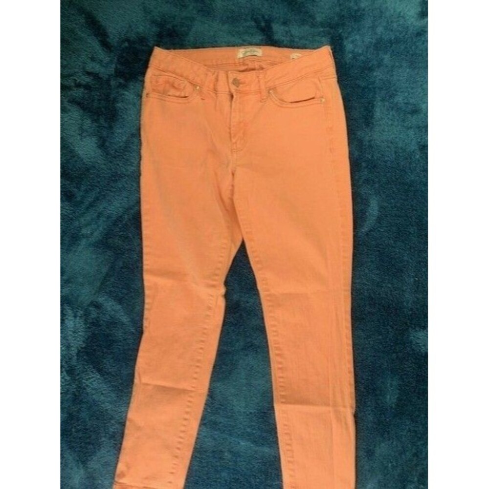Jessica Simpson Size 6 28 Womens Jeans Rolled Crop Skinny Stretch Pink Low Rise